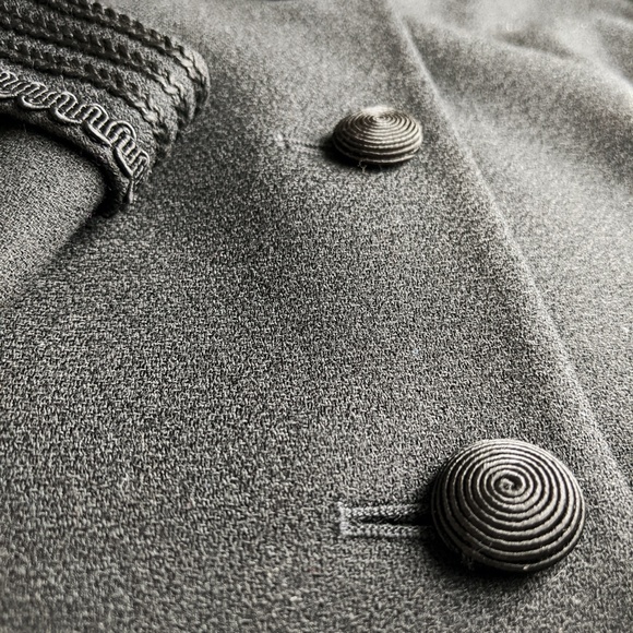 Kasper ASL Black Vintage Wool Blazer - Picture 12 of 15